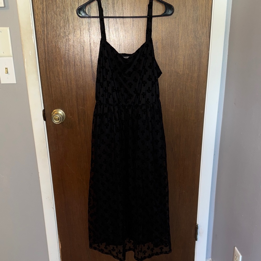 Flocked Mushroom Midi Dress from Hot Topic